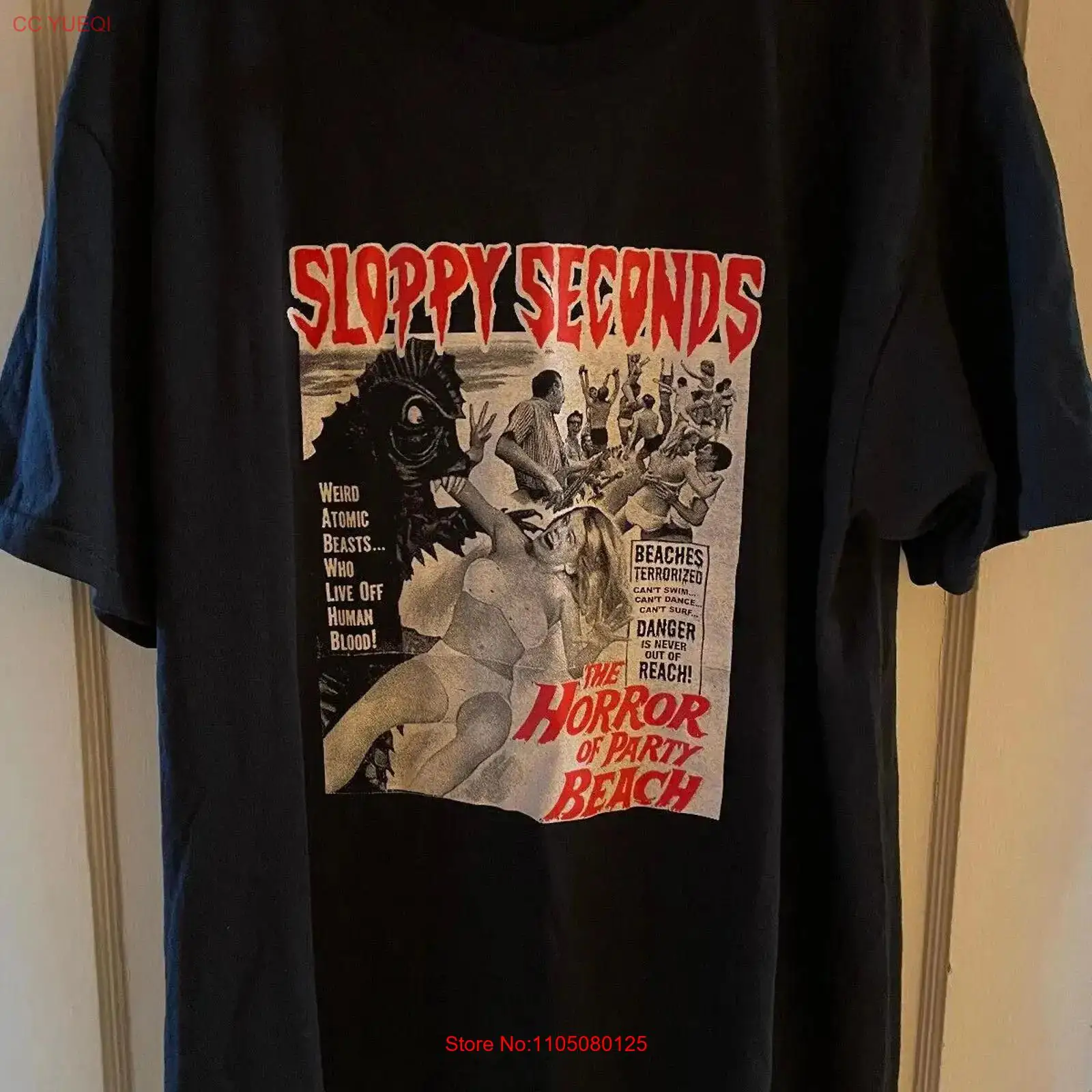 Monstera Adansonii - เสื้อยืดลาย Rare Sloppy Seconds Horror of