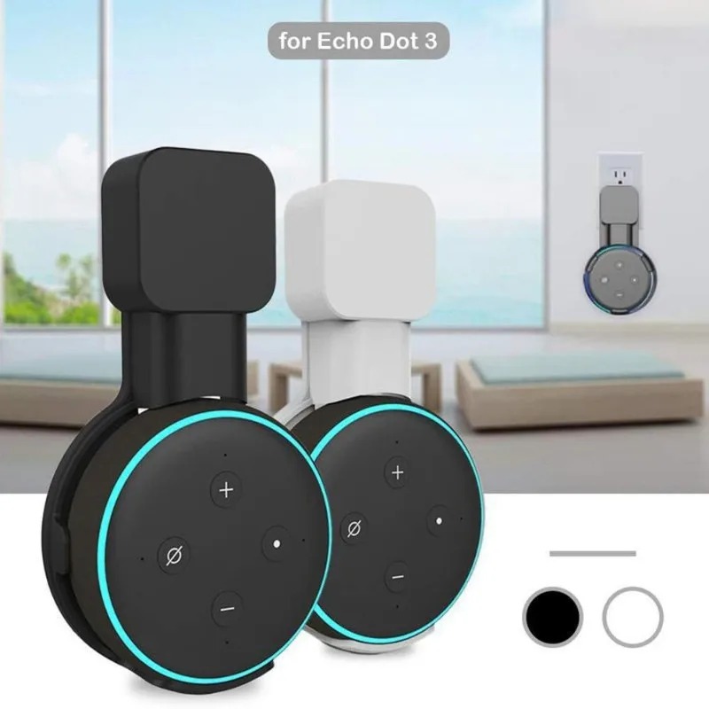 Amazon Speaker Echo Pop - สำหรับ Echo Dot 3 ที่ยึดติดผนังพร้อมที่เก็บสายไฟ ที่แขวนลำโพงอัจฉริยะแบบติดผนัง