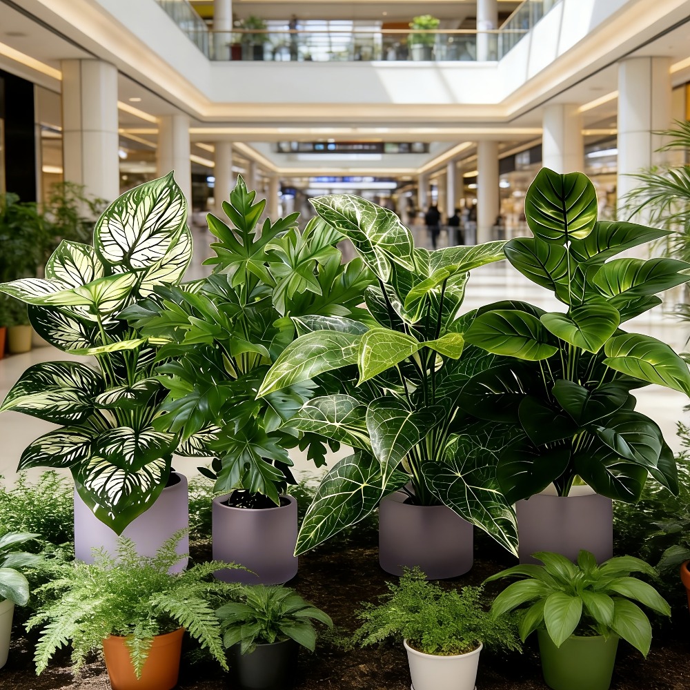 ต้นไม้ประดิษฐ์ 4 ชิ้น พร้อมใบ  - Dracaena Marginata บทวิจารณ์และราคา