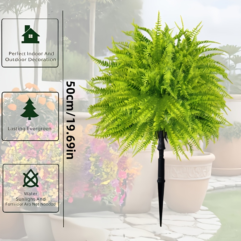 2 ชิ้น - ต้นเฟิร์นปลอมขนาด 44  - Dracaena Marginata บทวิจารณ์และราคา